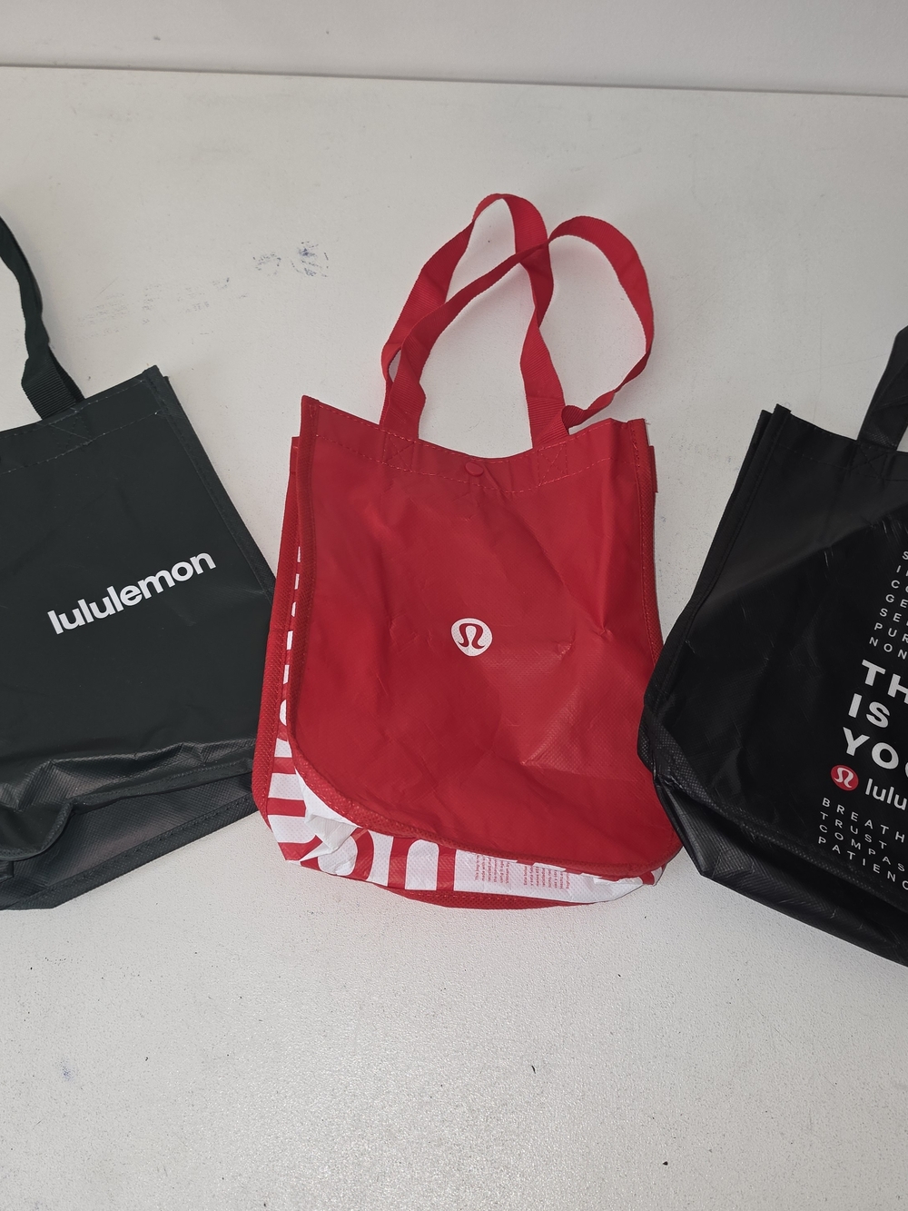 lululemon athletica Red Reusable Shopper Totes